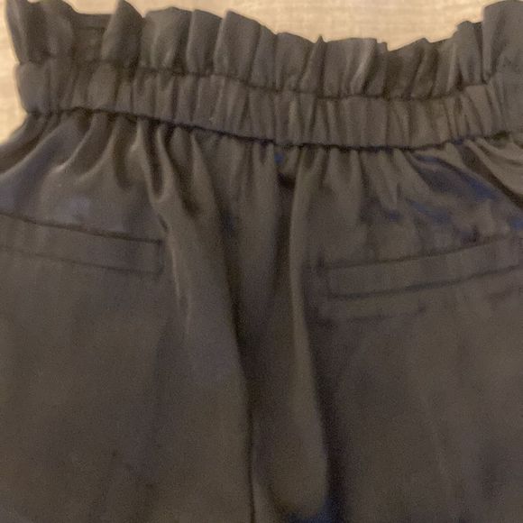 Habitual Kids Girls Black Satin Joggers with Gathered Waist and Belted Cuff. - Picture 4 of 6